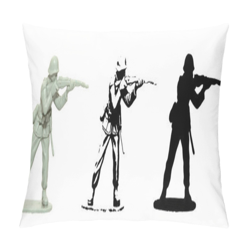 Personality  Plastic Toy Soldier Vector Pillow Covers