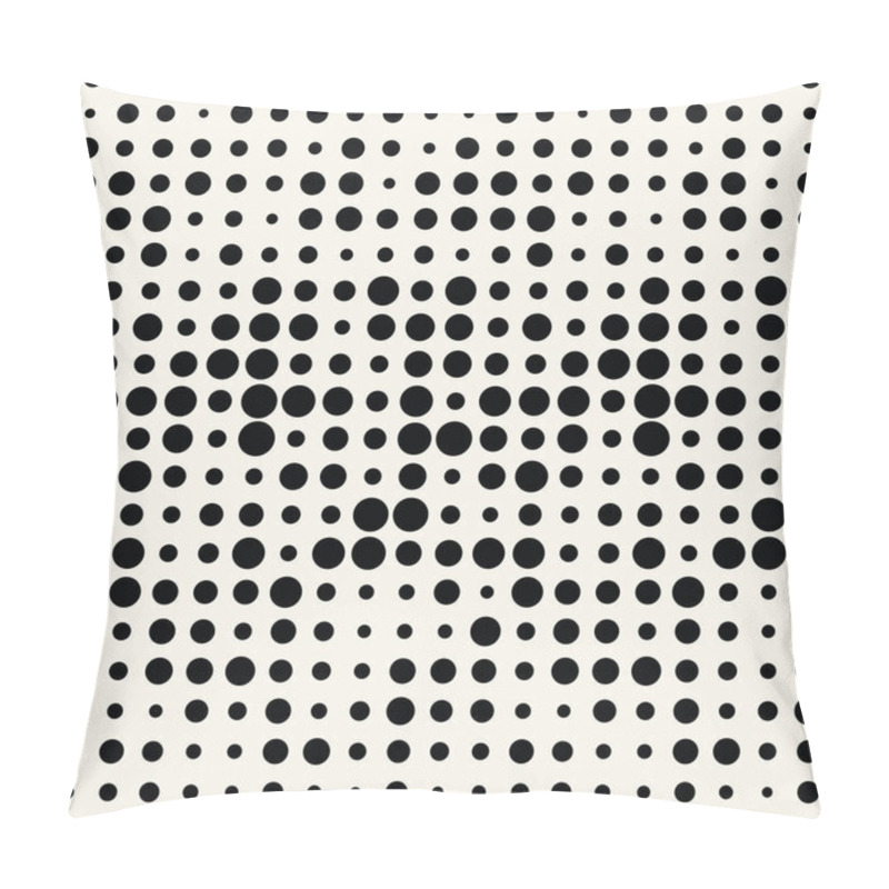 Personality  Halftone Dot Seamless Pattern, Minimal Geometric Abstract Background Pillow Covers