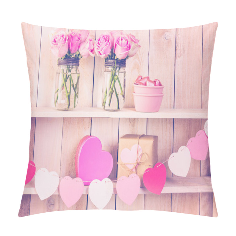 Personality  Beautiful Pink Roses Pillow Covers