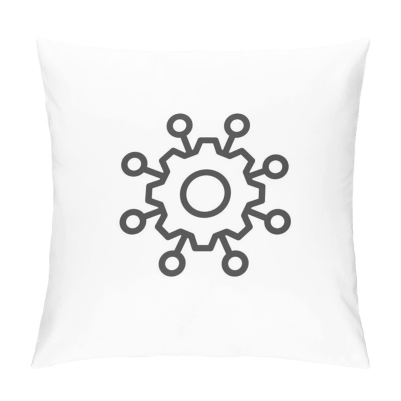 Personality  Framework, Icon In Line Design. Framework, Structure, System, Foundation, Platform, Framework Design, Organization On White Background Vector. Framework Icon Editable Stroke Icon Pillow Covers