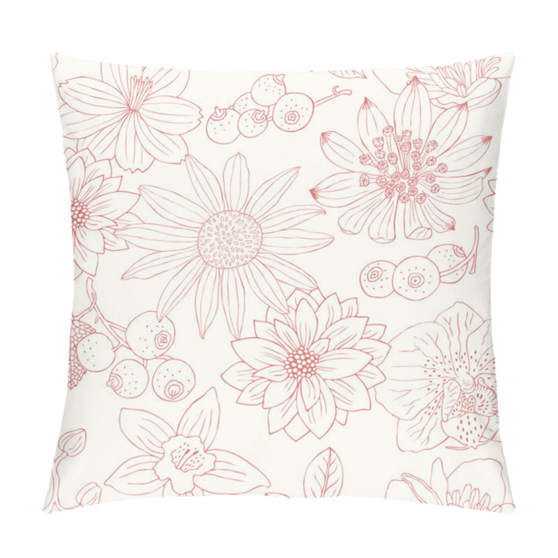 Personality  Flower Seamless Background Pillow Covers