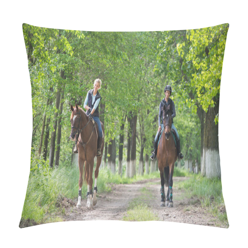 Personality  Girls On Horseback Riding Pillow Covers