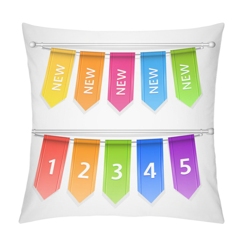 Personality  Vector Sale Labels With Numbers Pillow Covers