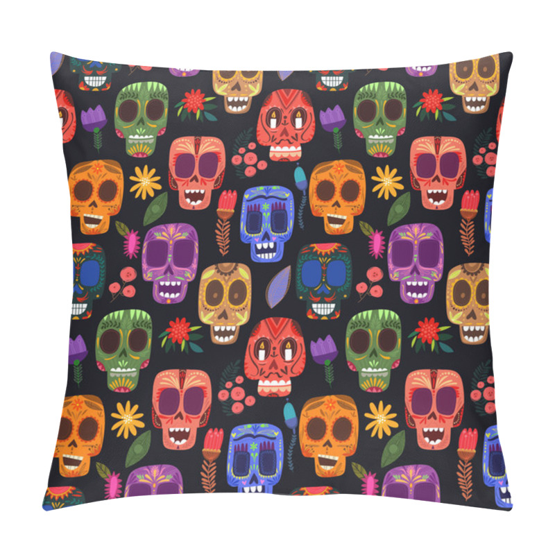 Personality  Mexican Day Of Dead Pattern Pillow Covers