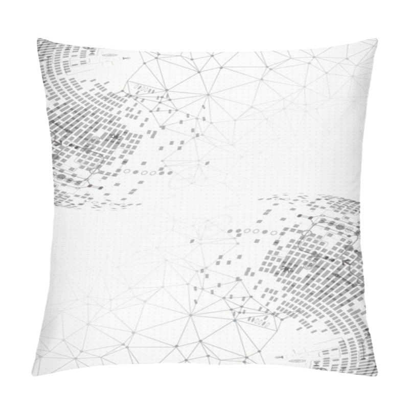 Personality  Technology Light Design Background. Pillow Covers