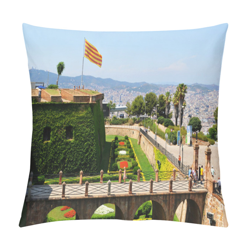 Personality  Montjuic Castle, Barcelona Pillow Covers