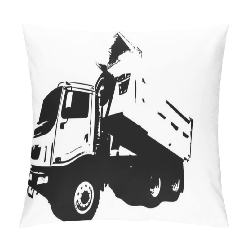 Personality  American Truck Illustration Isolated Art Pillow Covers