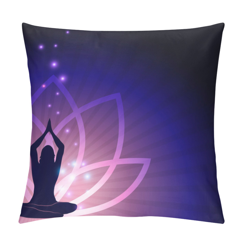 Personality  Beautiful Lotus Flower And Yoga Pillow Covers