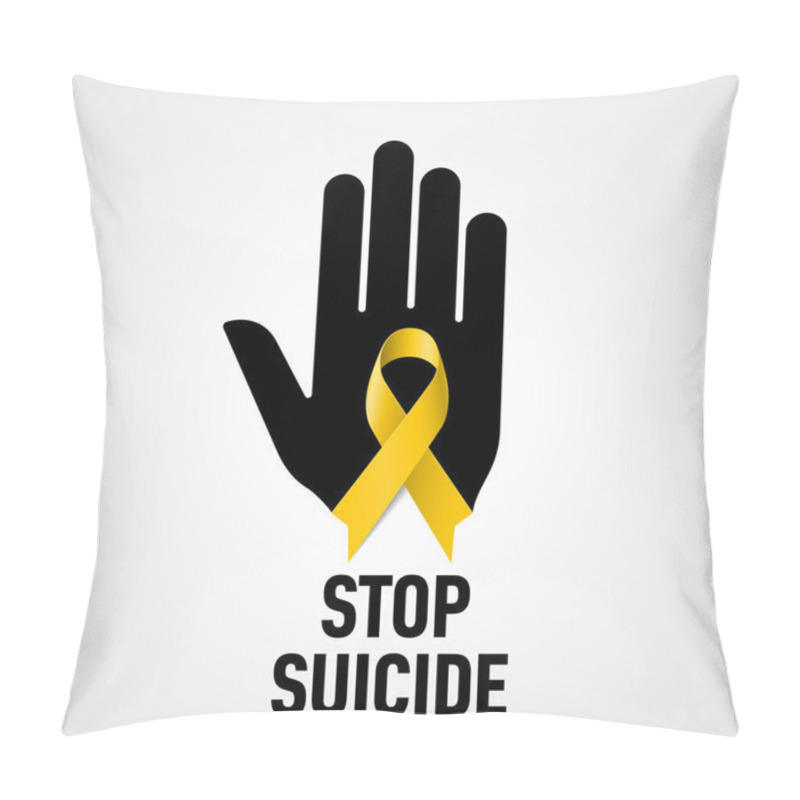 Personality  Stop Suicide Sign Pillow Covers