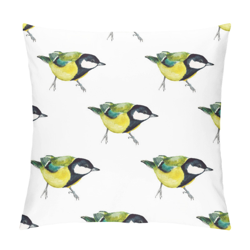 Personality  Seamless Pattern With Tomtits Pillow Covers