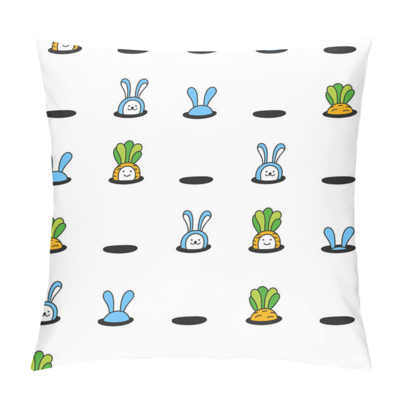 Personality  Bunny Rabbits And Baby Carrots Pillow Covers