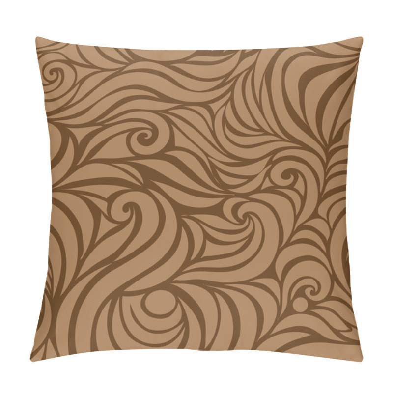 Personality  Waves. Seamless Background Pillow Covers