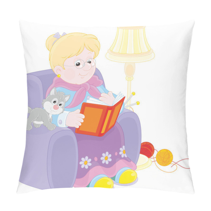 Personality  Granny Reading Pillow Covers