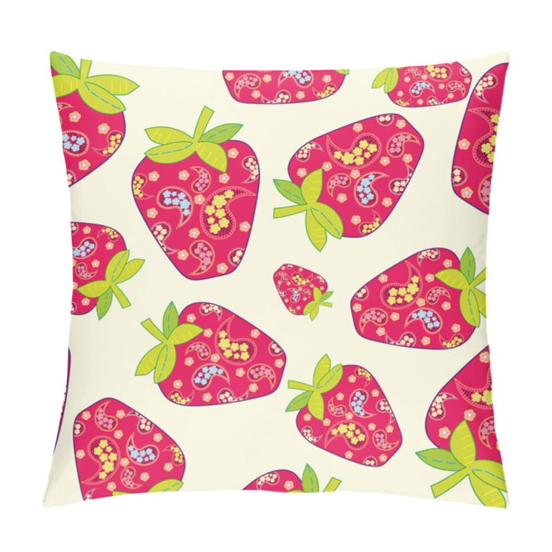 Personality  Cute Fruits Seamless Background Pillow Covers