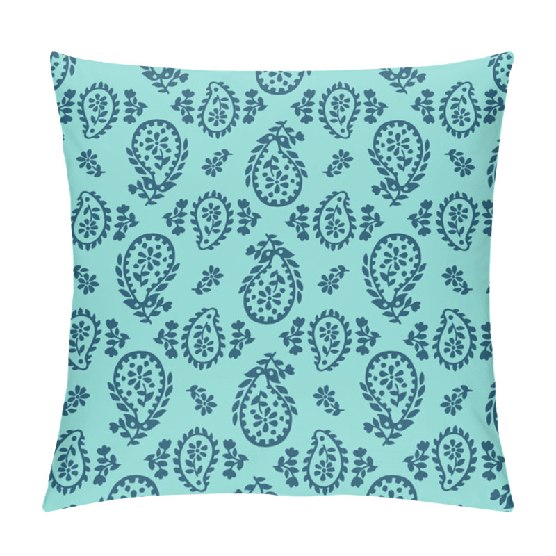 Personality  Vector Seamless Artistic Gentle Paisley Pattern Pillow Covers