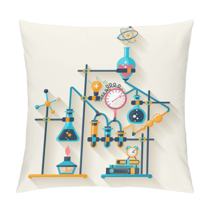 Personality  Chemistry Infographic. Pillow Covers