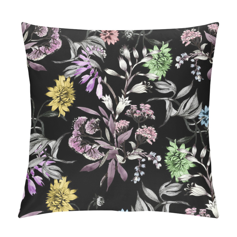 Personality  Hand Drawn Summer Flowers Pillow Covers