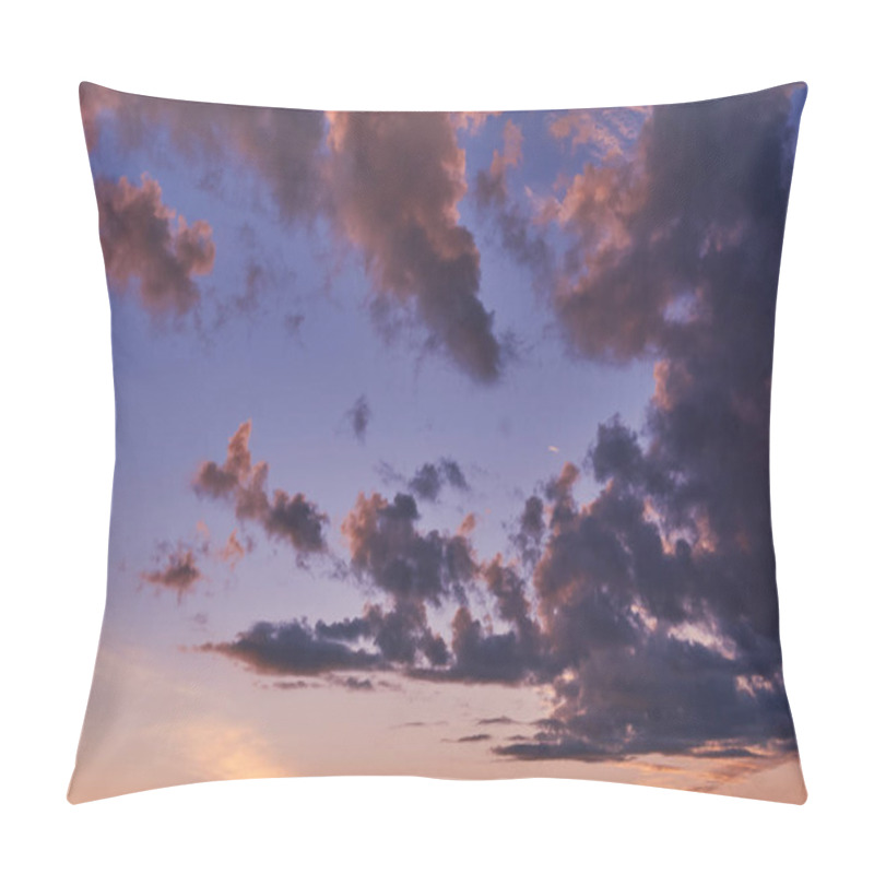 Personality  Sky At Sunset With Purple Orange And Blue Hues  Pillow Covers