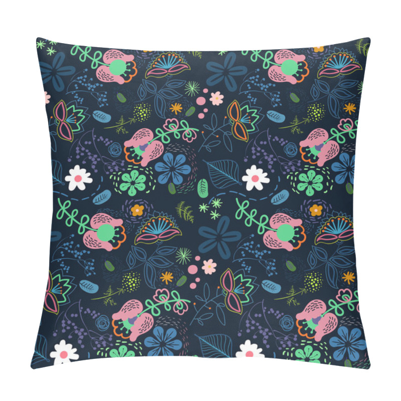 Personality  Abstract Flowers Vector Background Pillow Covers