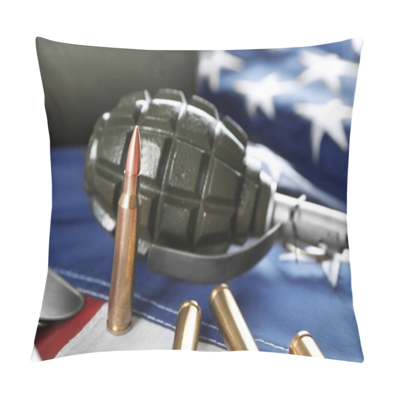 Personality  Military Set On American Flag Pillow Covers