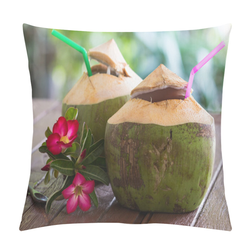 Personality  Coconut Water Drink Pillow Covers