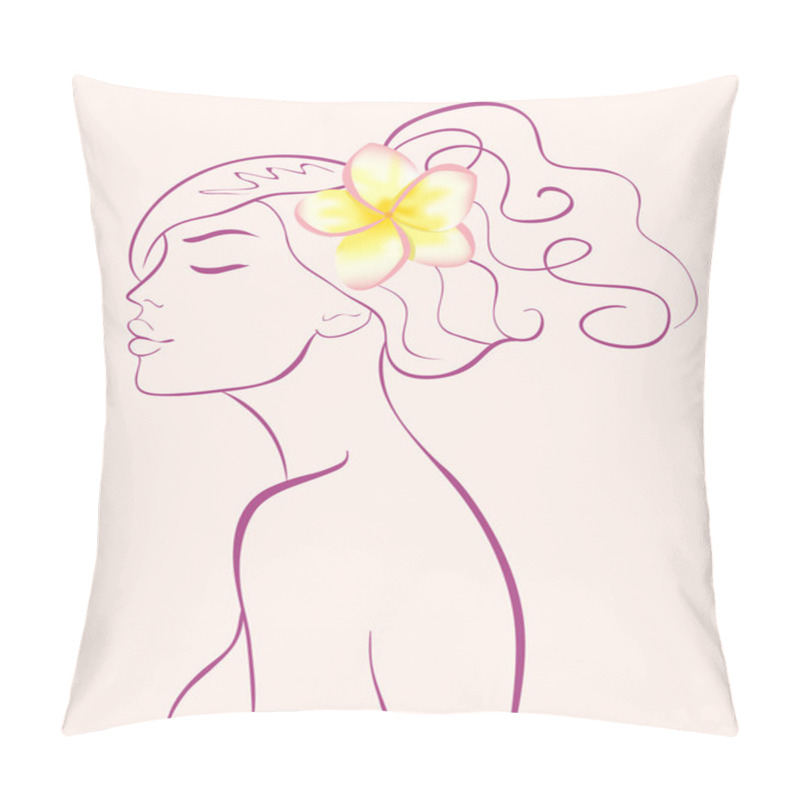 Personality  Beauty Face Girl Pillow Covers