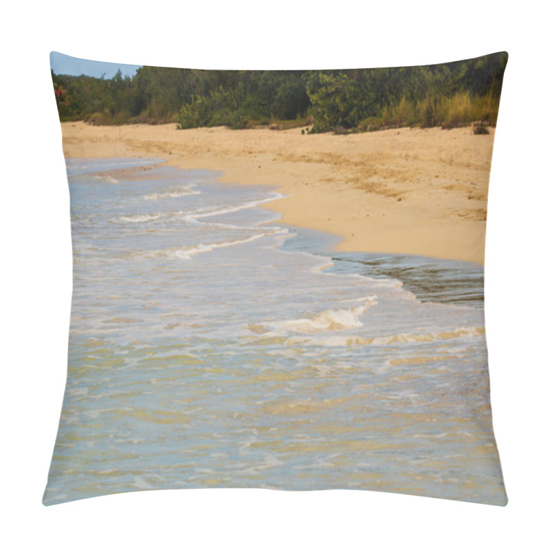 Personality  Caribbean Beach With White Sand, Deep Blue Sky And Turquoise Water Pillow Covers