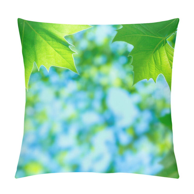 Personality  Green Leaves Background Pillow Covers