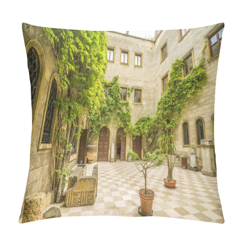 Personality  Italian Green Courtyard In Brindisi, Puglia, Italy Pillow Covers