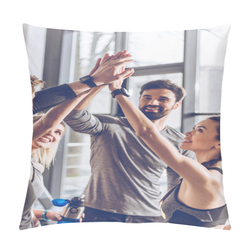 Personality  Sporty People Giving High Five  Pillow Covers