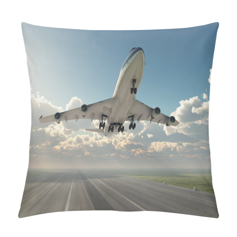 Personality  Airplane Taking Off Pillow Covers