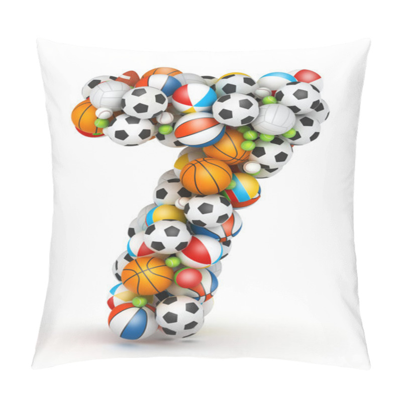 Personality  Number 7, Gaming Balls Alphabet Pillow Covers