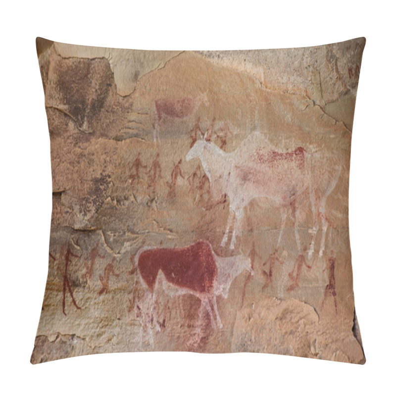 Personality  South African Bushman Rock Art 10 Pillow Covers