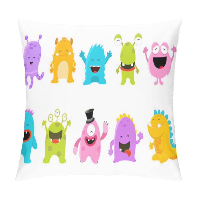 Personality  Cute Monster Set Pillow Covers