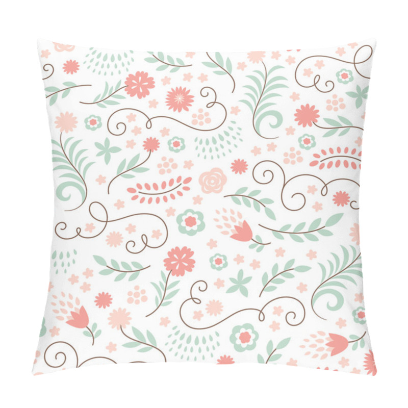 Personality  Seamless Floral Pattern Pillow Covers