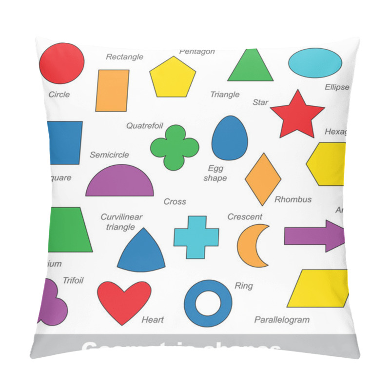 Personality  Geometric Shapes Set. Pillow Covers