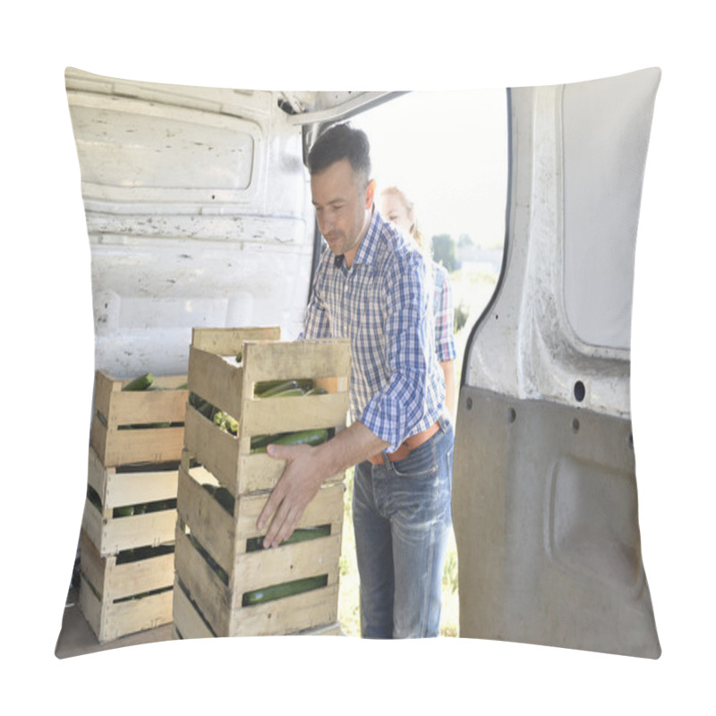 Personality  Market Gardener Loading Vegetables  Pillow Covers