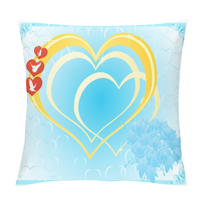 Personality  Golden Heart Pillow Covers