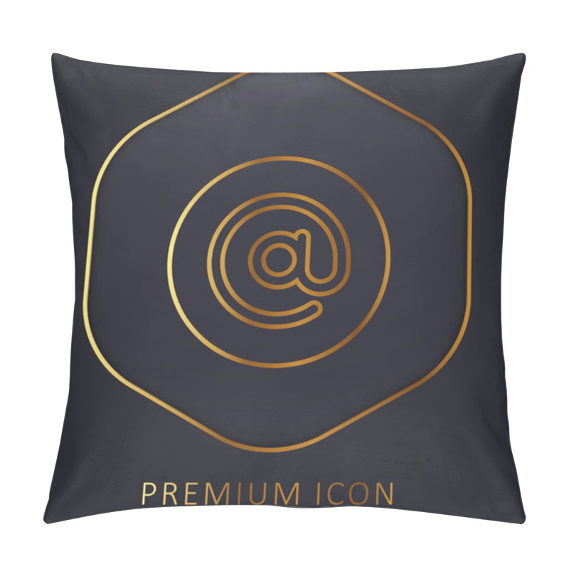 Personality  At Golden Line Premium Logo Or Icon Pillow Covers