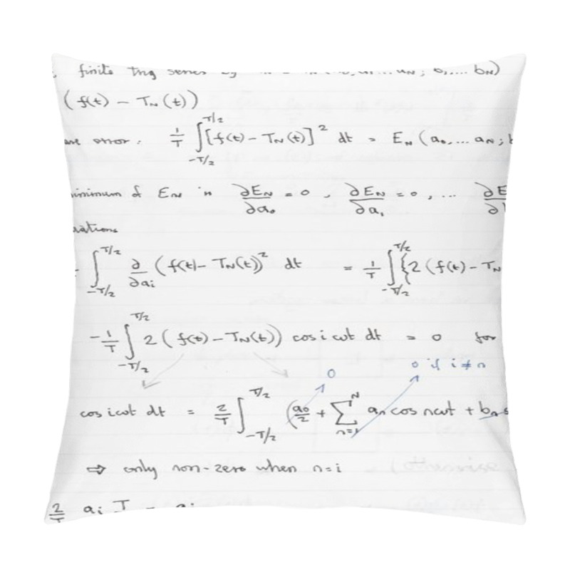 Personality  Math Equations Homework Pillow Covers