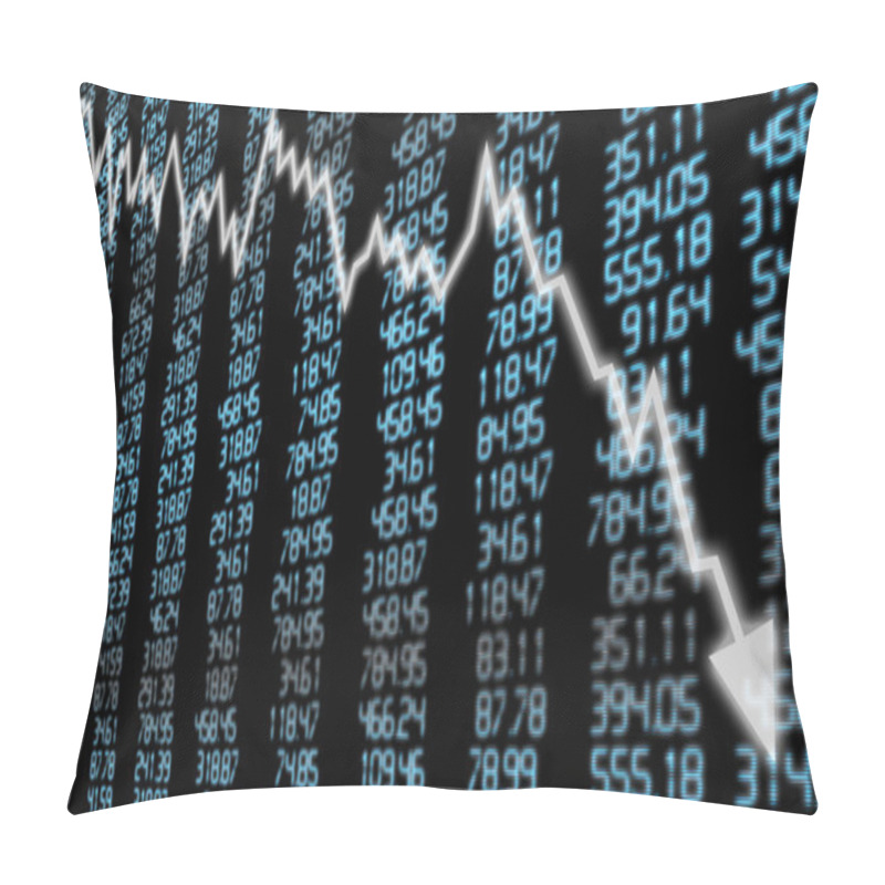 Personality  Stock Market Down Pillow Covers