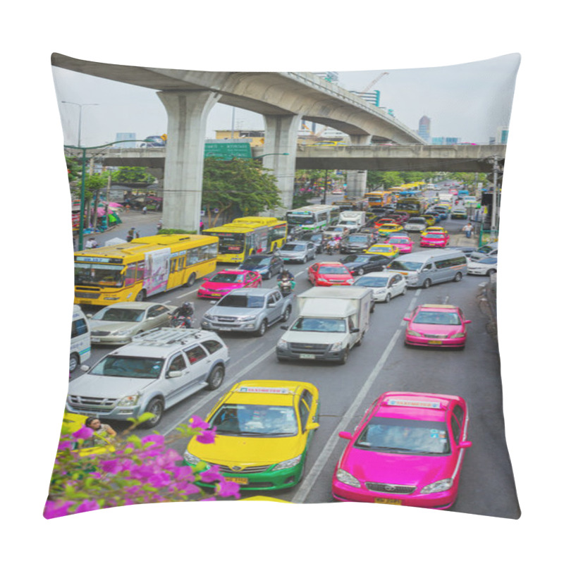 Personality  Traffic Jams Bangkok Pillow Covers