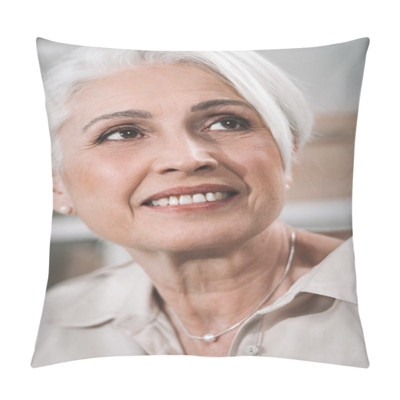 Personality  Portrait Of Senior Businesswoman Pillow Covers