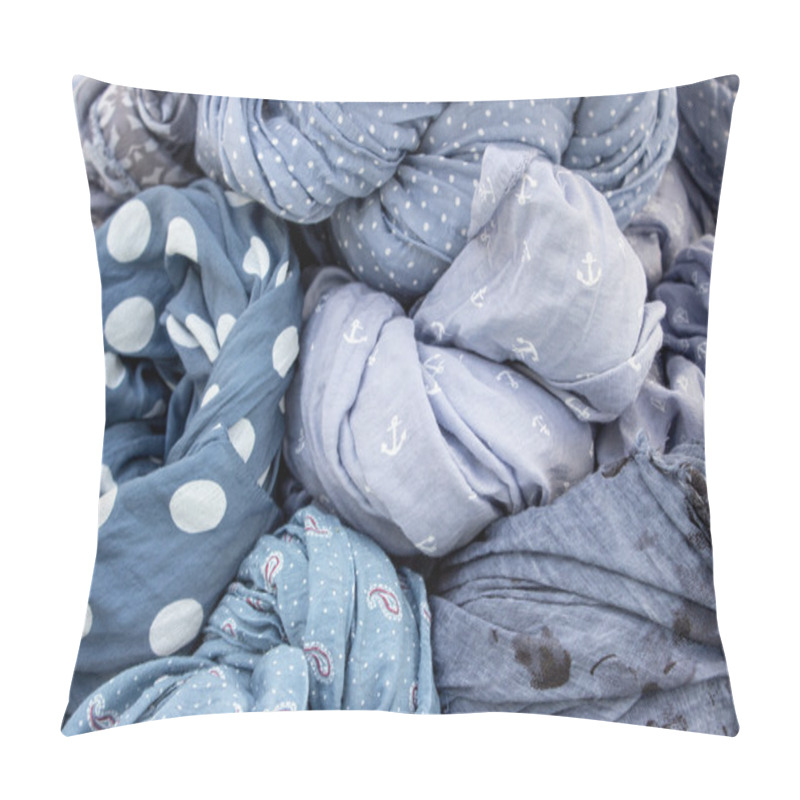 Personality  Blue Fabrics Pillow Covers