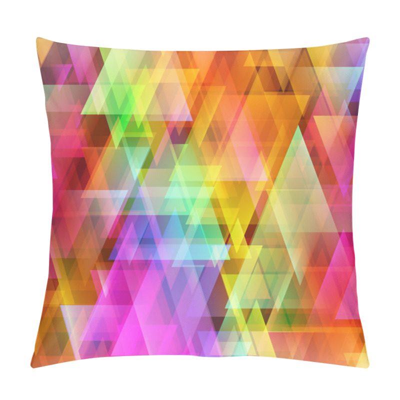 Personality  Abstract Bright Triangle Background Pillow Covers