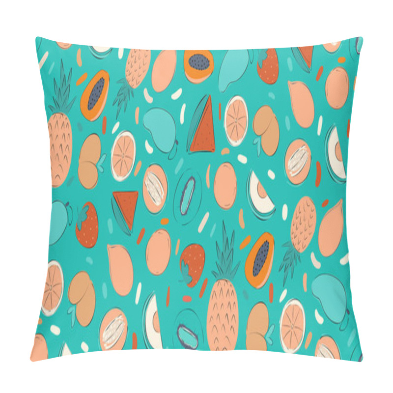 Personality  Summer Fruit Pattern, Vector Illustration Pillow Covers