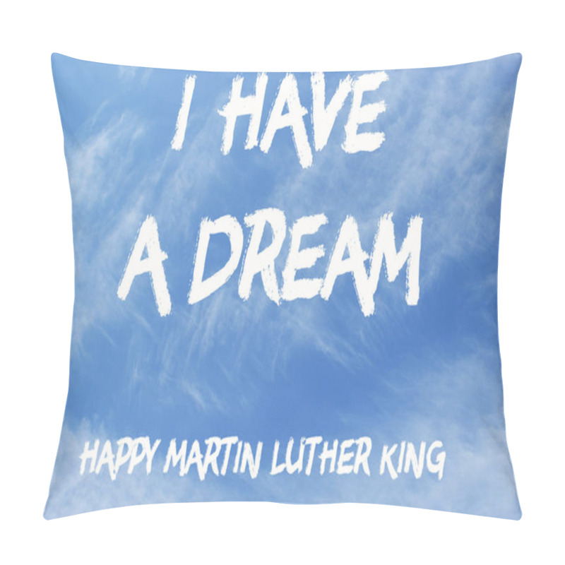 Personality  Happy Martin Luther King Day Free Typography Greeting Card On Sk Pillow Covers