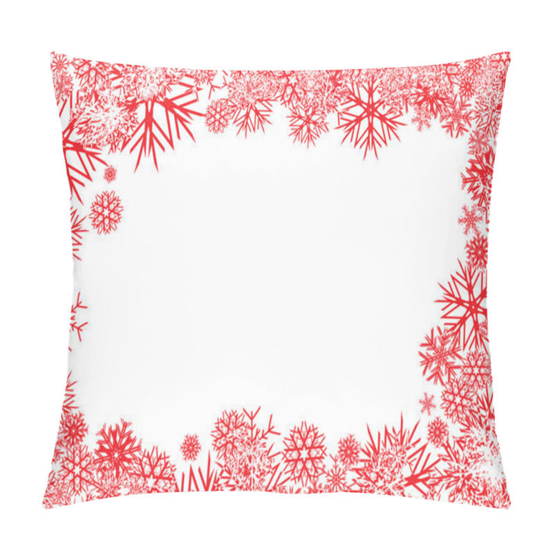 Personality  Red Snowflakes Background Pillow Covers