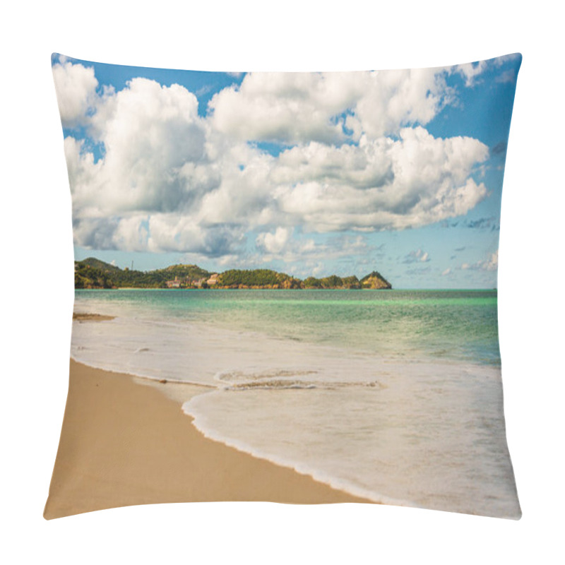 Personality  Caribbean Beach With White Sand, Deep Blue Sky And Turquoise Water Pillow Covers