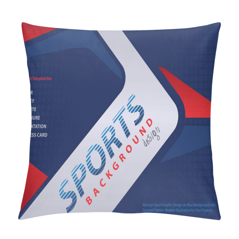 Personality  Red-Blue Background In Sport Design Style Pillow Covers